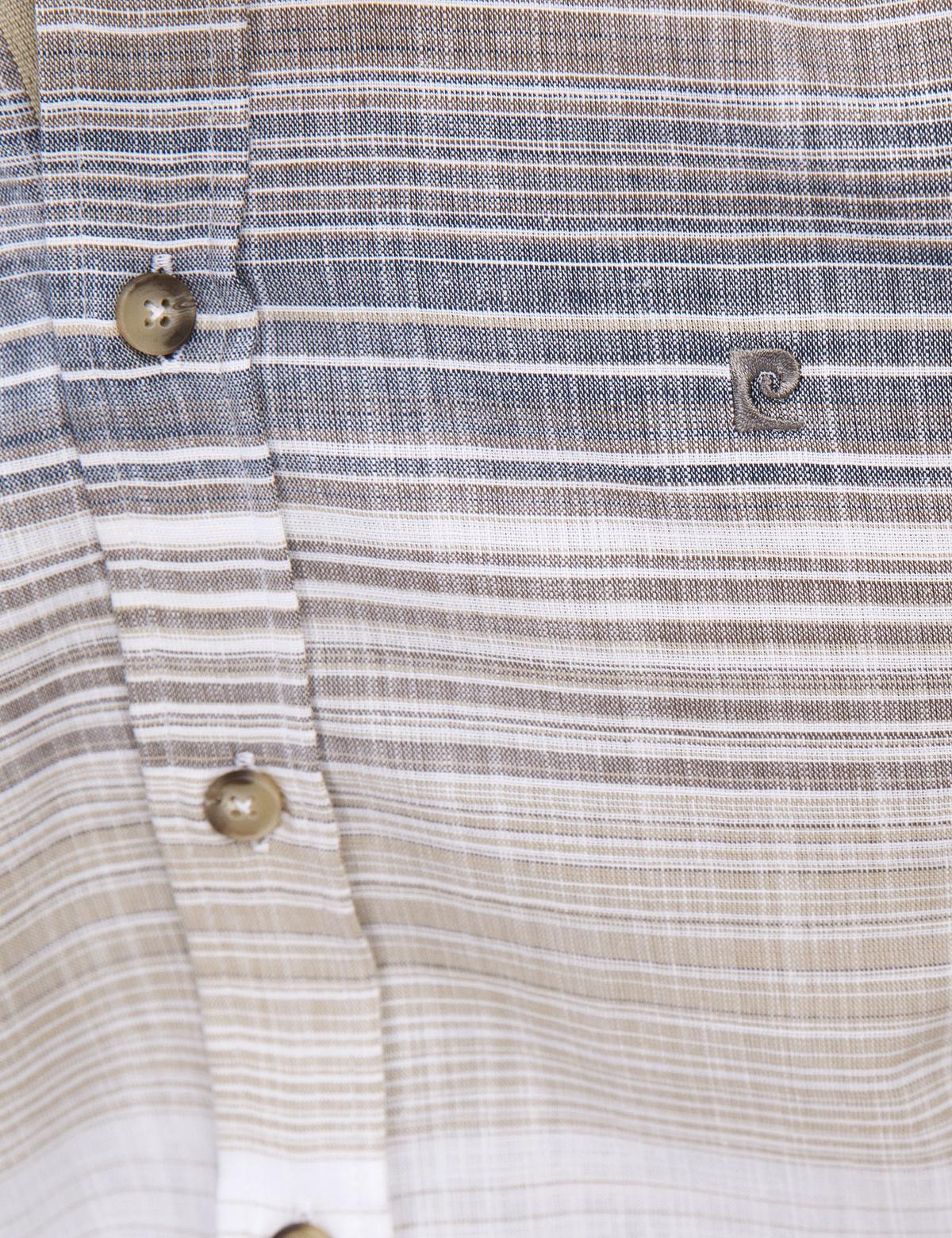 Kahverengi Slim Fit Kısa Kollu Gömlek - 50188496010