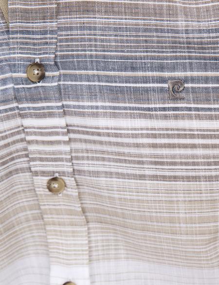 Kahverengi Slim Fit Kısa Kollu Gömlek - 50188496010