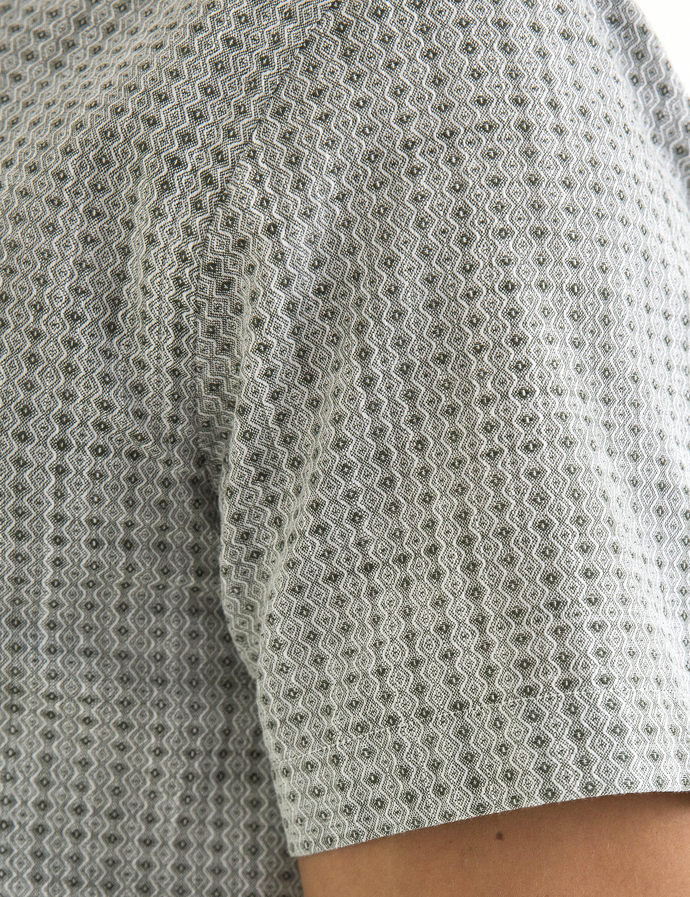 Yeşil Slim Fit Kısa Kol Gömlek