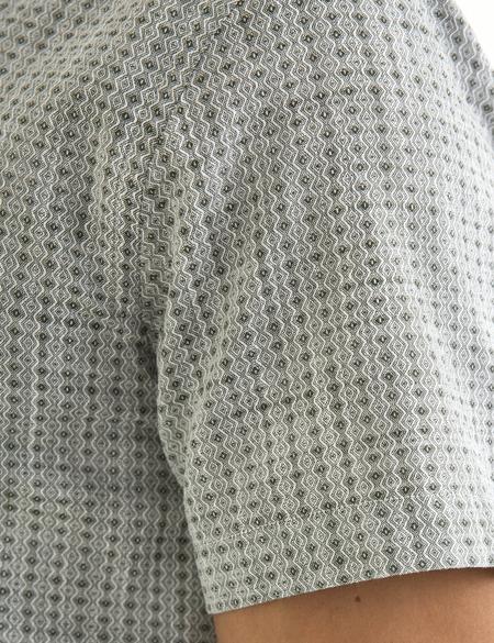 Yeşil Slim Fit Kısa Kol Gömlek - 50188499019