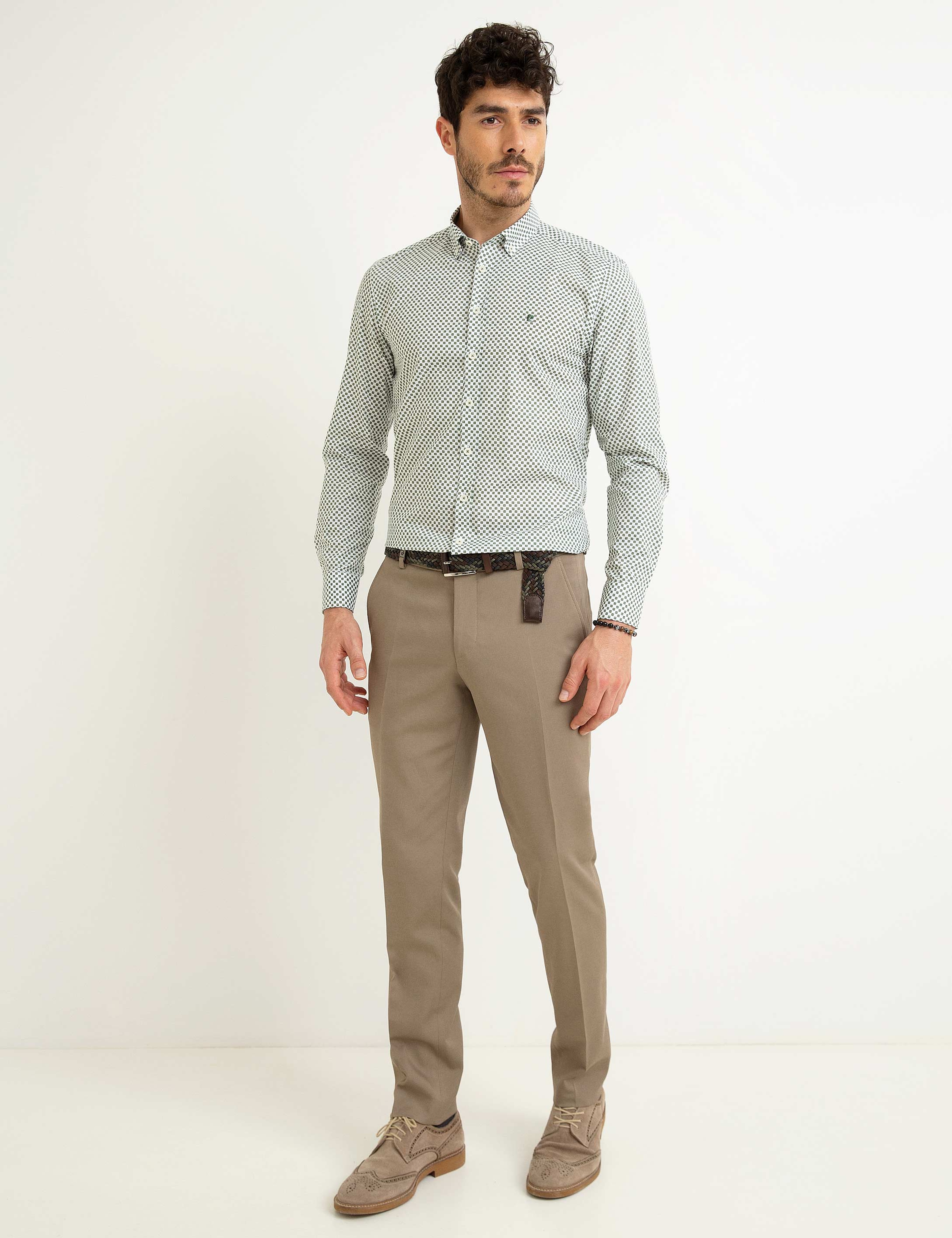Yeşil Slim Fit Gömlek - Image 1