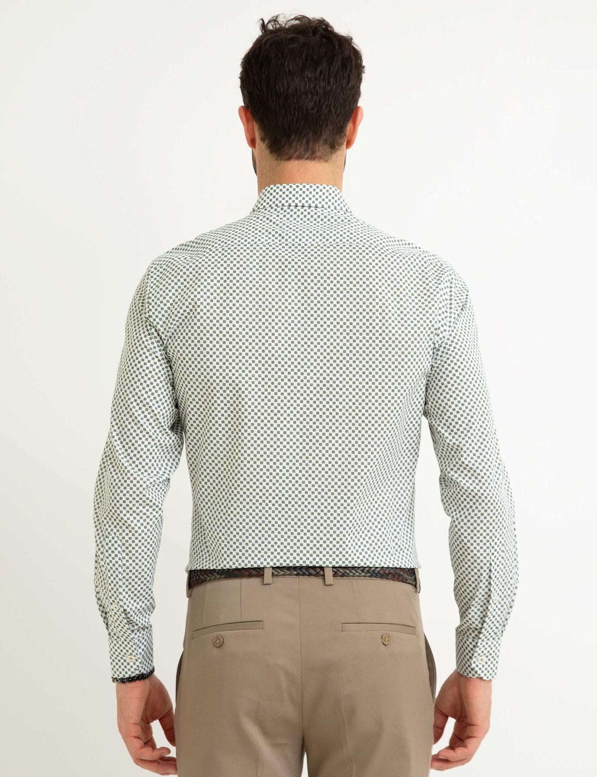 Yeşil Slim Fit Gömlek - 50188504017