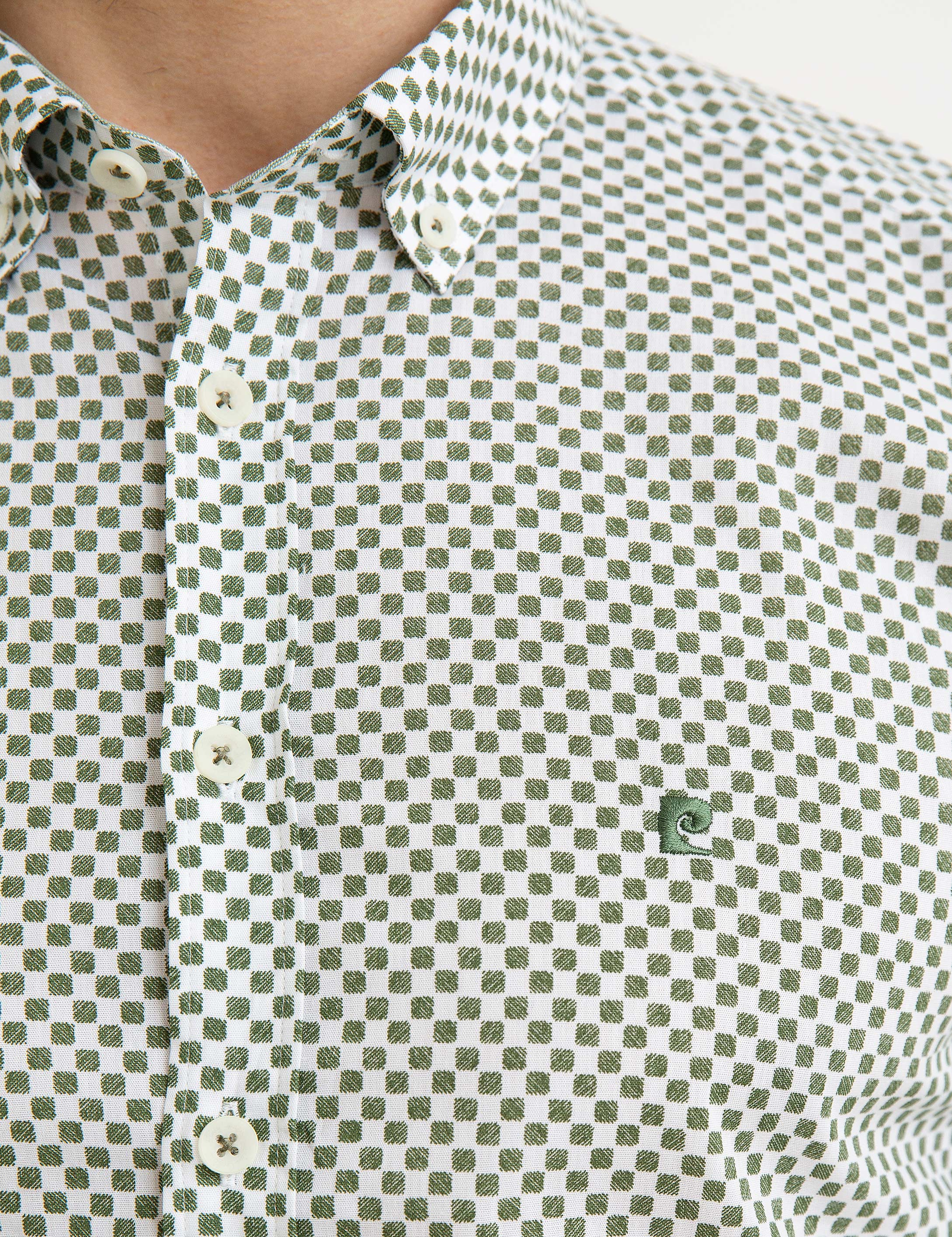 Yeşil Slim Fit Gömlek - Image 4