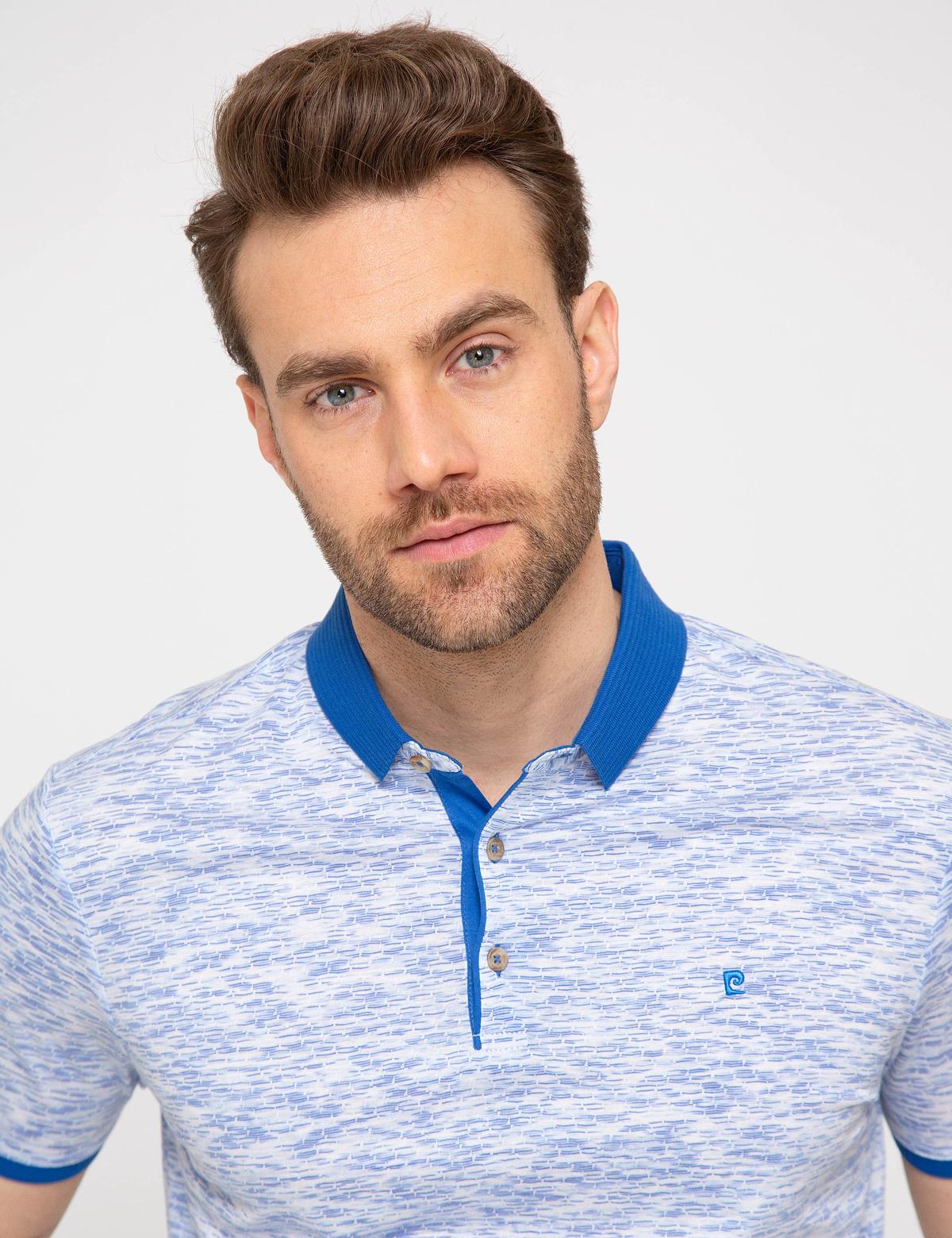 Açık Mavi Slim Fit Tişört - 50188603006