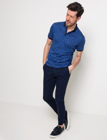 Lacivert Slim Fit Polo Yaka T-Shirt - 50188603015