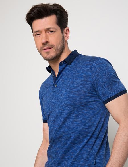 Lacivert Slim Fit Polo Yaka T-Shirt - 50188603015