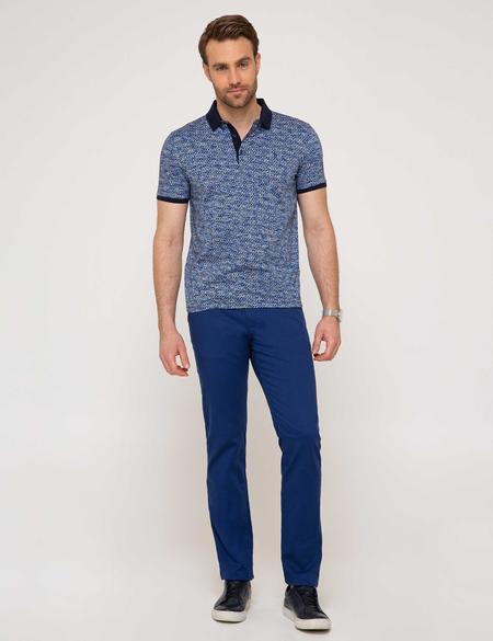 Lacivert Slim Fit Polo Yaka T-Shirt - 50188605037