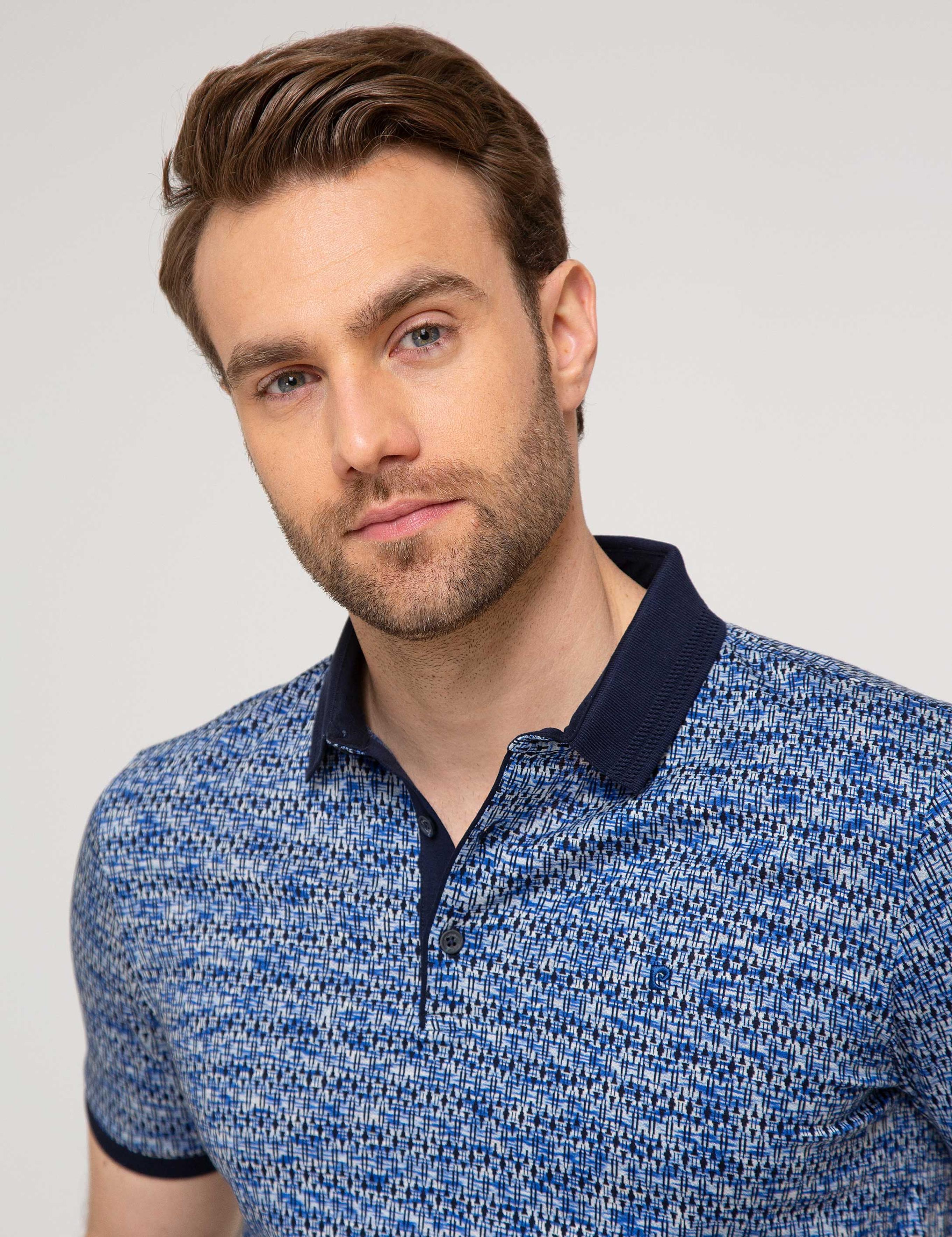 Lacivert Slim Fit Polo Yaka T-Shirt