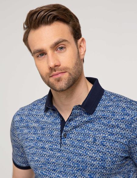 Lacivert Slim Fit Polo Yaka T-Shirt - 50188605037