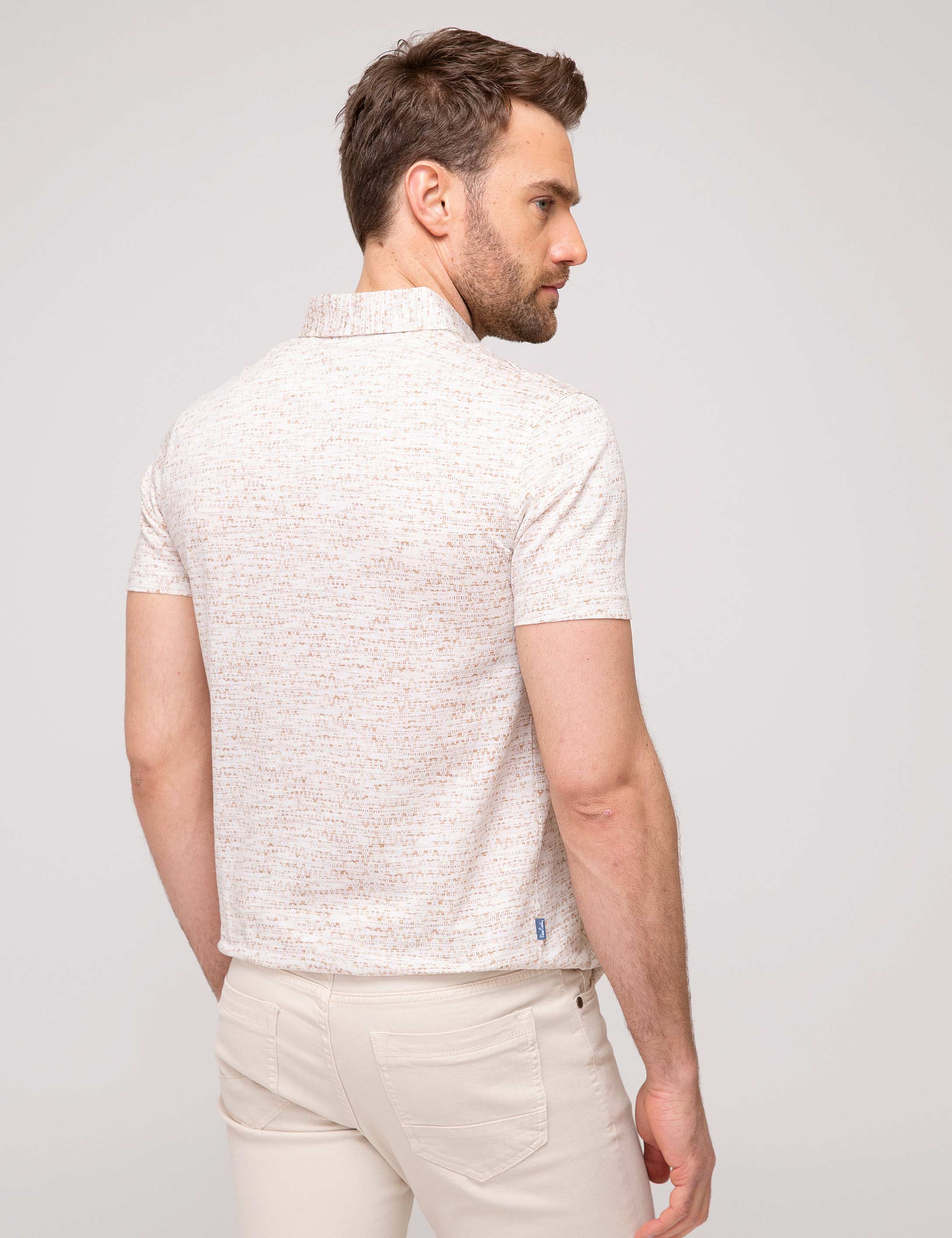 Bej Slim Fit Tişört
