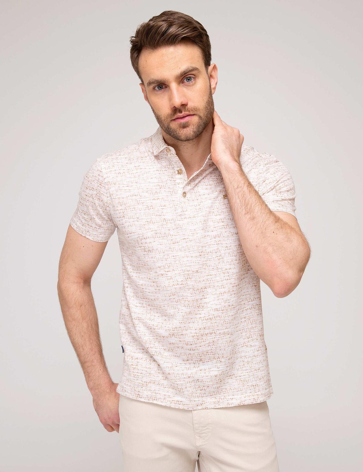 Bej Slim Fit Tişört