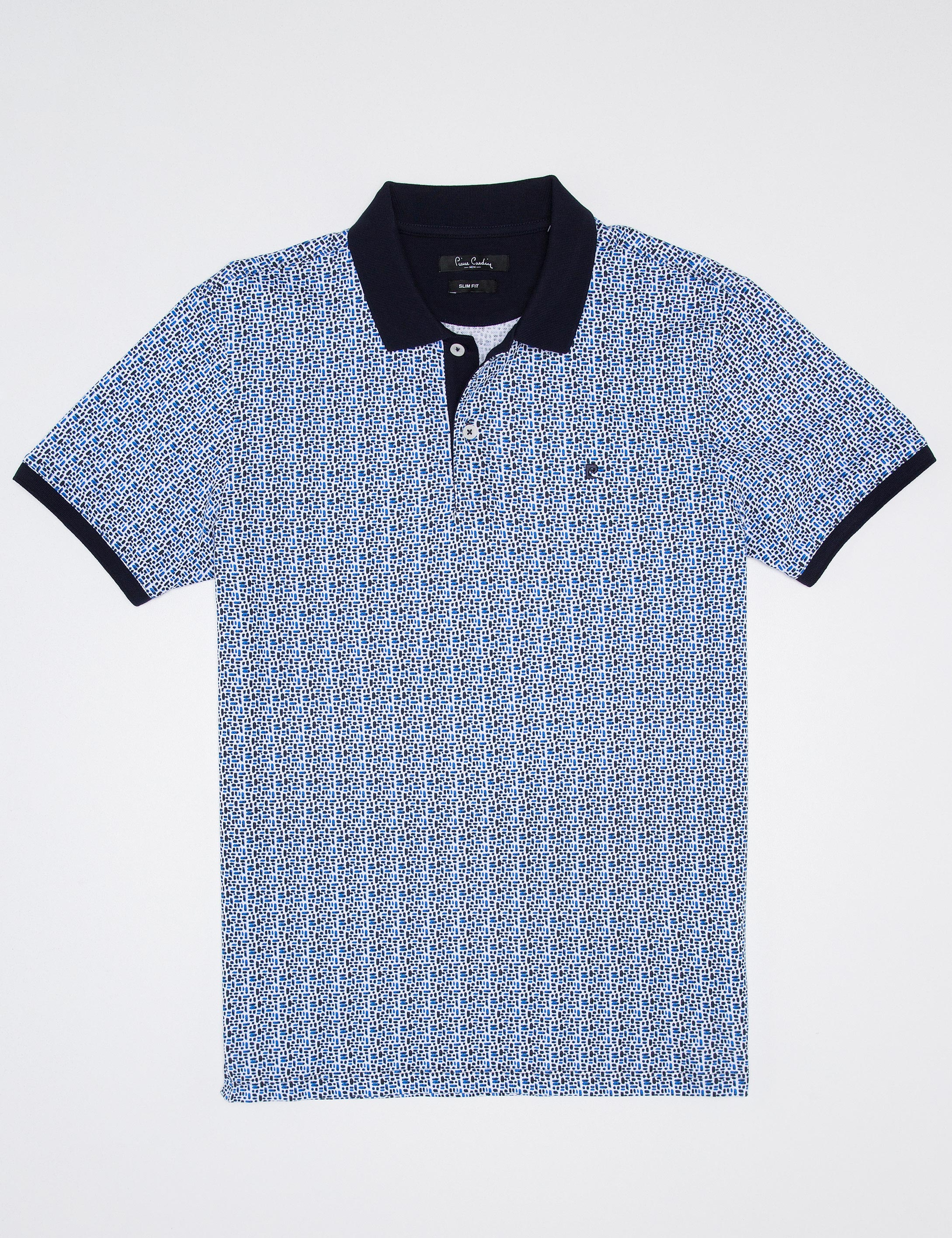 Lacivert Slim Fit Polo Yaka Tişört - Image 3