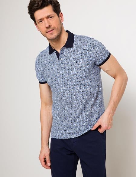 Lacivert Slim Fit Polo Yaka Tişört - 50188612001