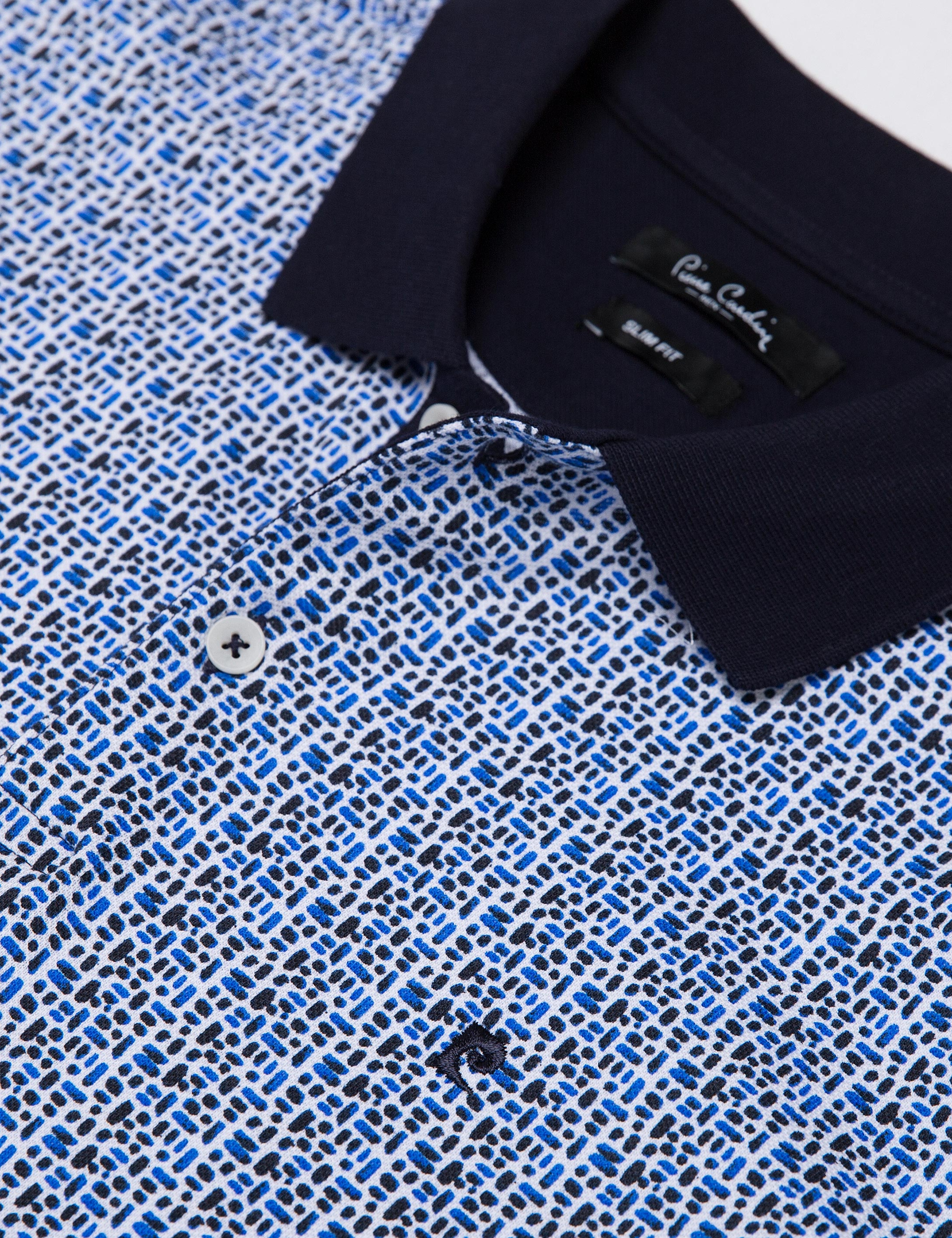 Lacivert Slim Fit Polo Yaka Tişört - Image 4