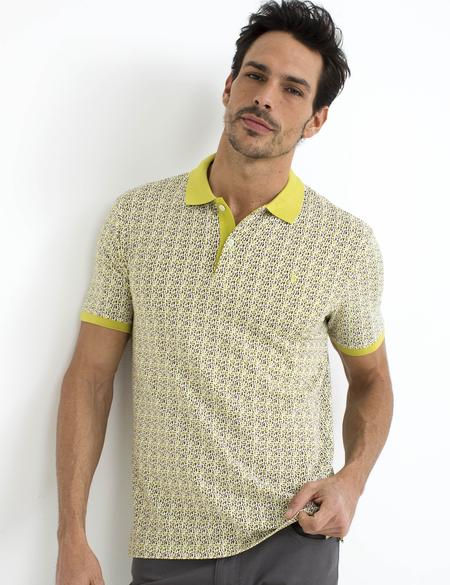 Sarı Slim Fit Polo Yaka T-Shirt - 50188612028