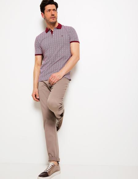 Bordo Slim Fit Tişört - 50188612037