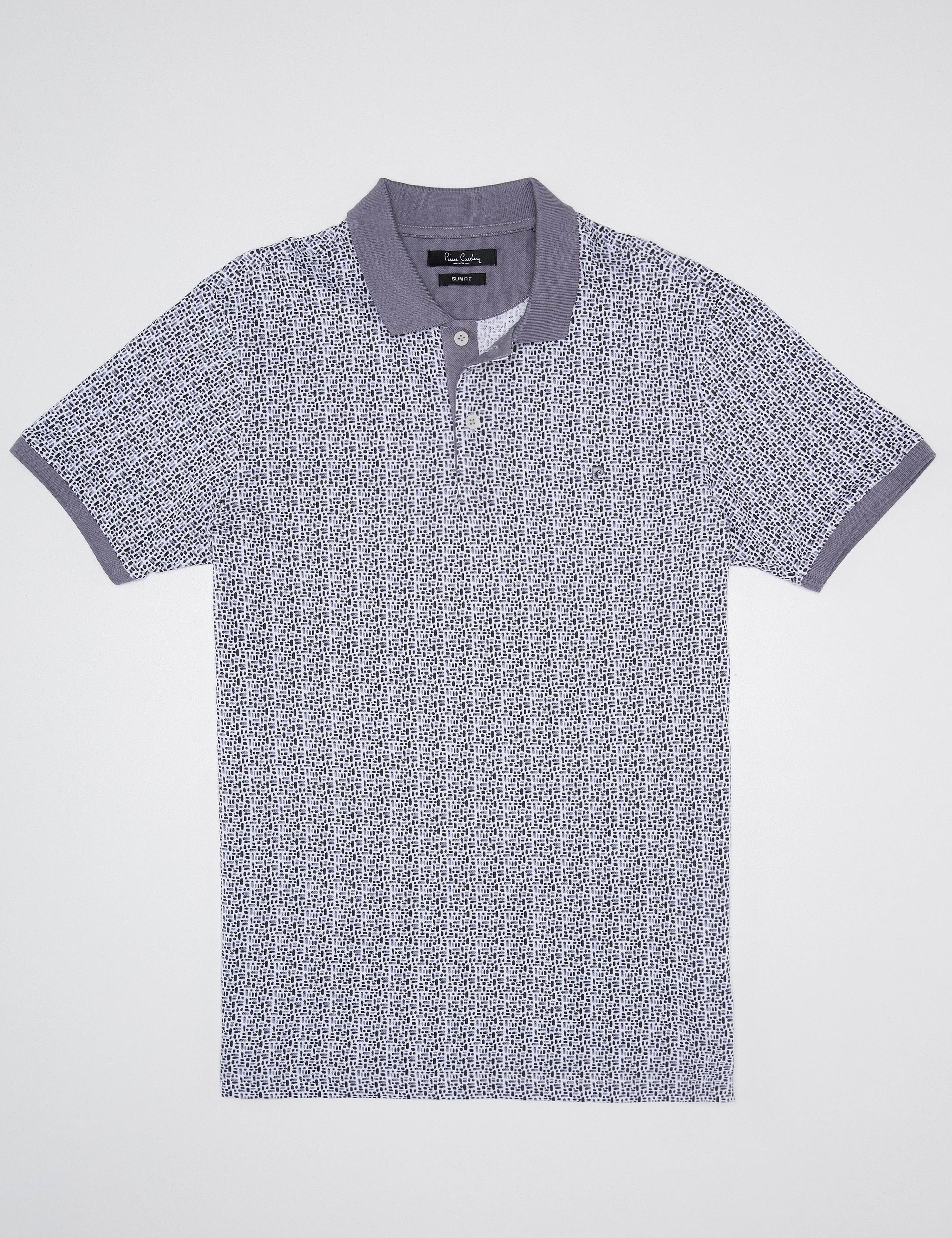 Gri Slim Fit Polo Yaka T-Shirt