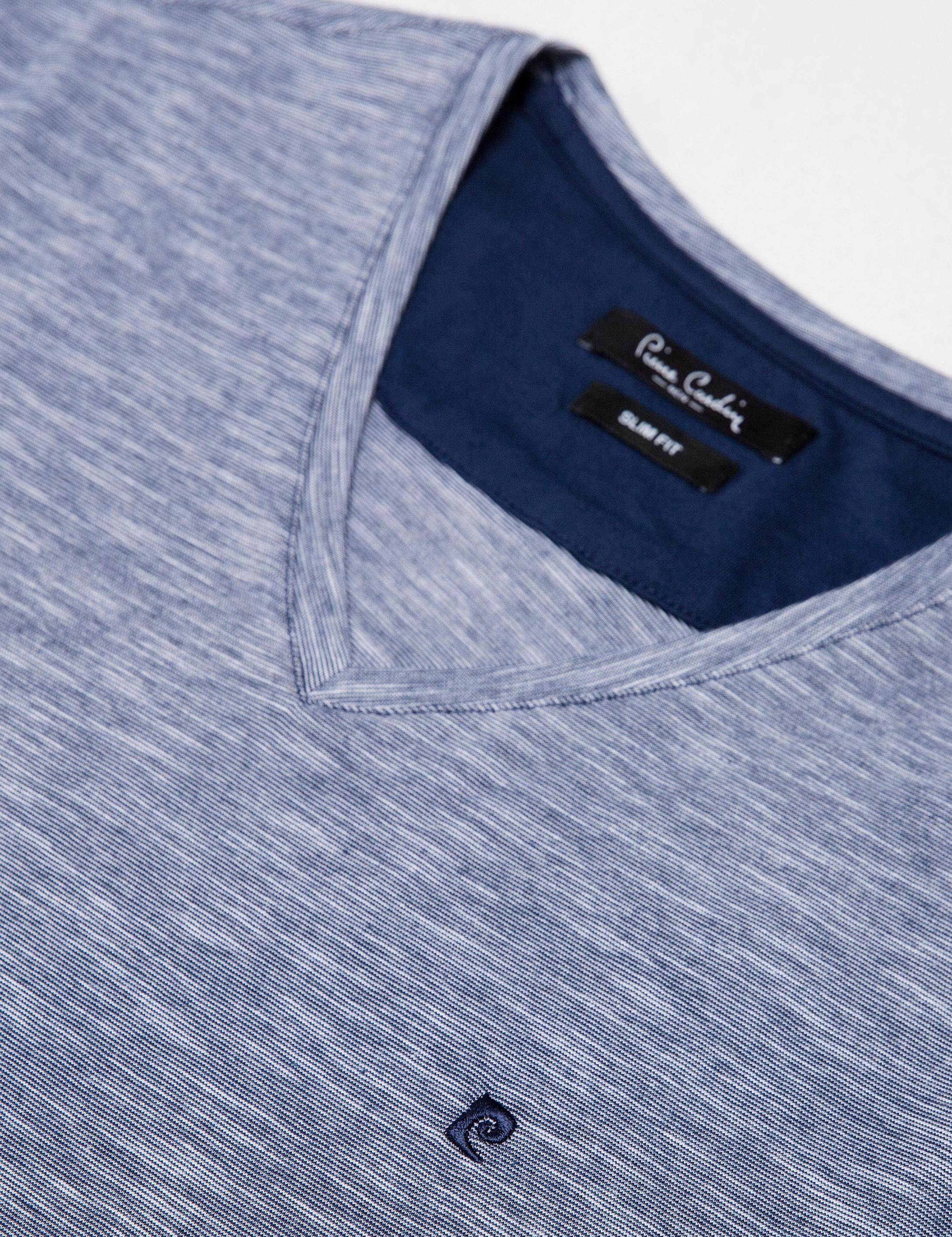 Lacivert Slim Fit Basic Tişört