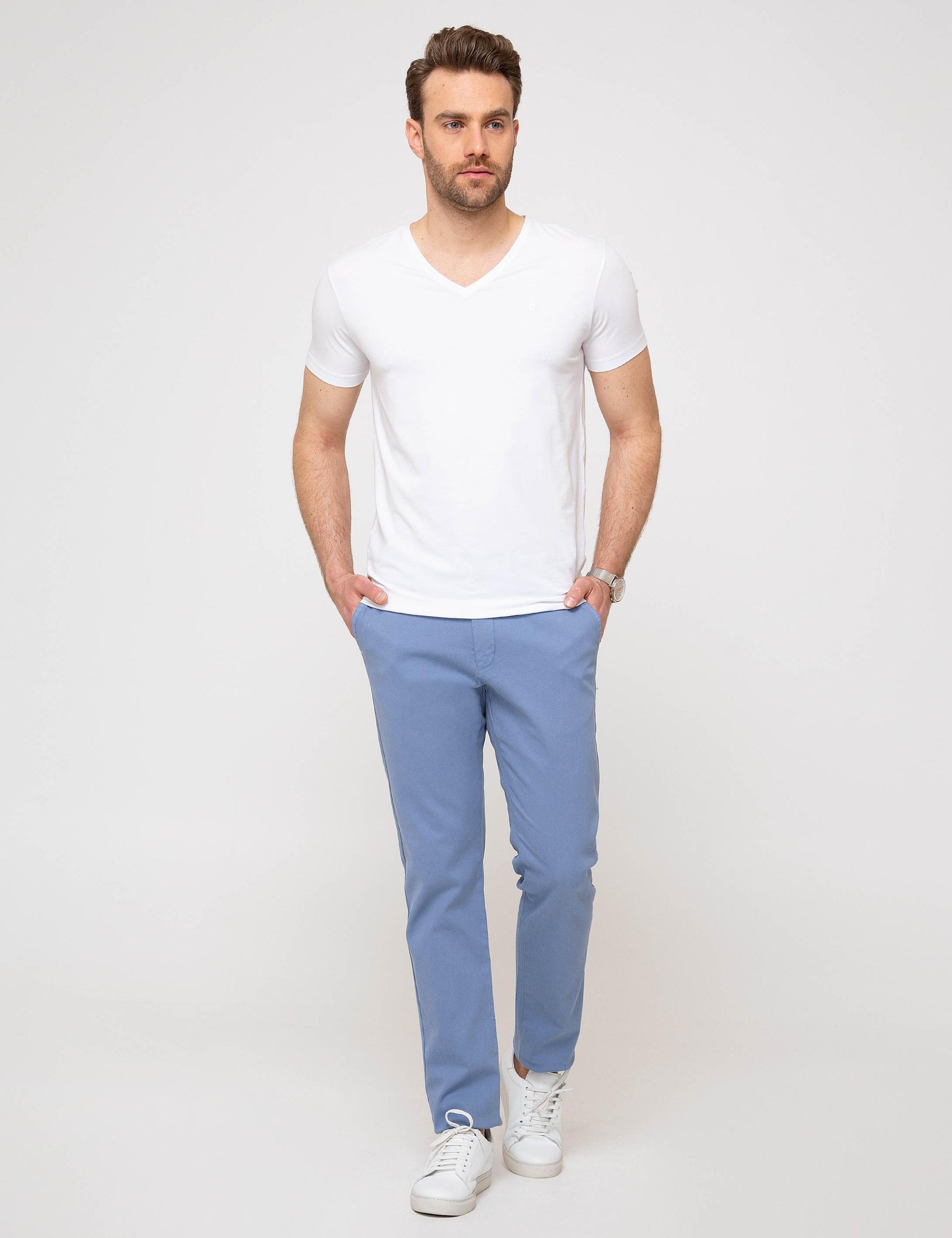 Beyaz Ex. Slim Fit Basic Tişört