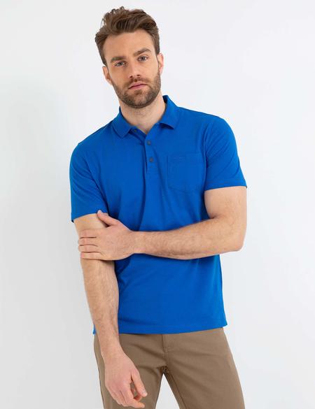 Saks Regular Fit Polo Yaka Basic T-Shirt - 50188639019