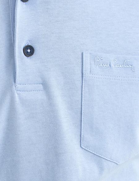 Açık Mavi Regular Fit Basic Polo Yaka T-Shirt - 50188639046