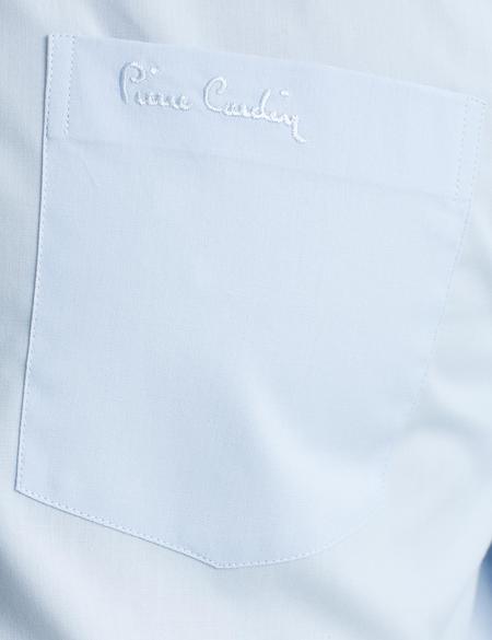 Açık Mavi Regular Fit Uzun Kollu Basic Gömlek - 50189515007