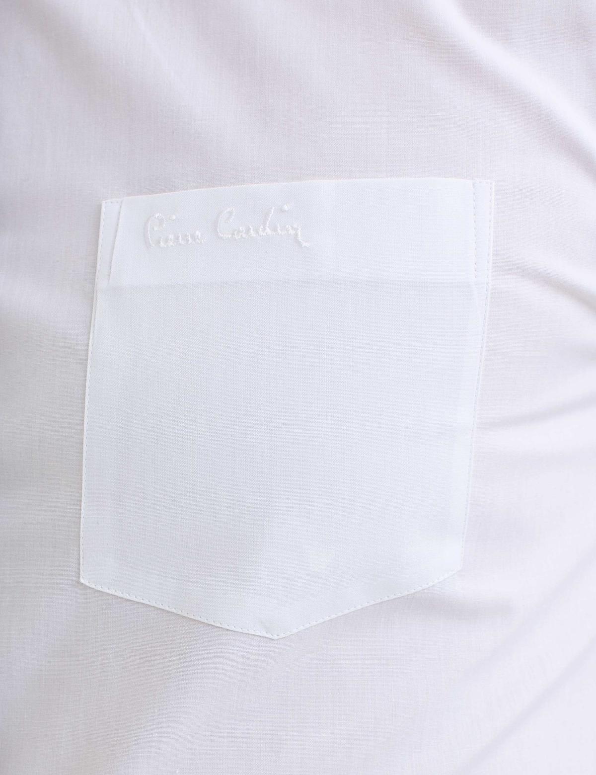 Beyaz Regular Fit Uzun Kollu Basic Gömlek - 50189515025