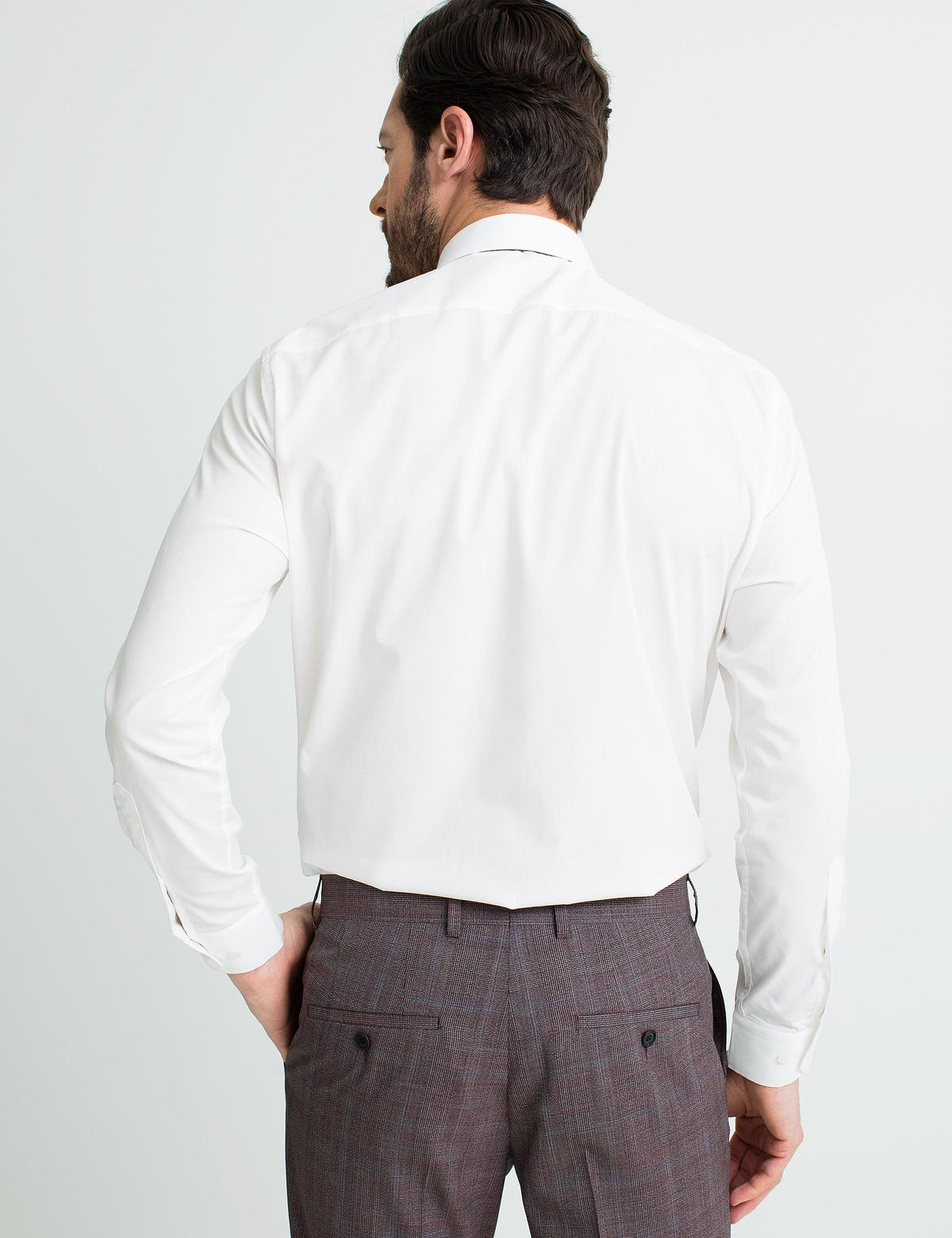 Ekru Regular Fit Basic Gömlek - 50189515037