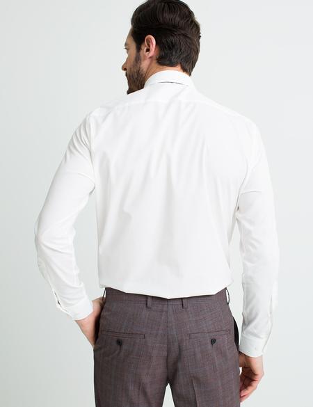 Ekru Regular Fit Basic Gömlek - 50189515037