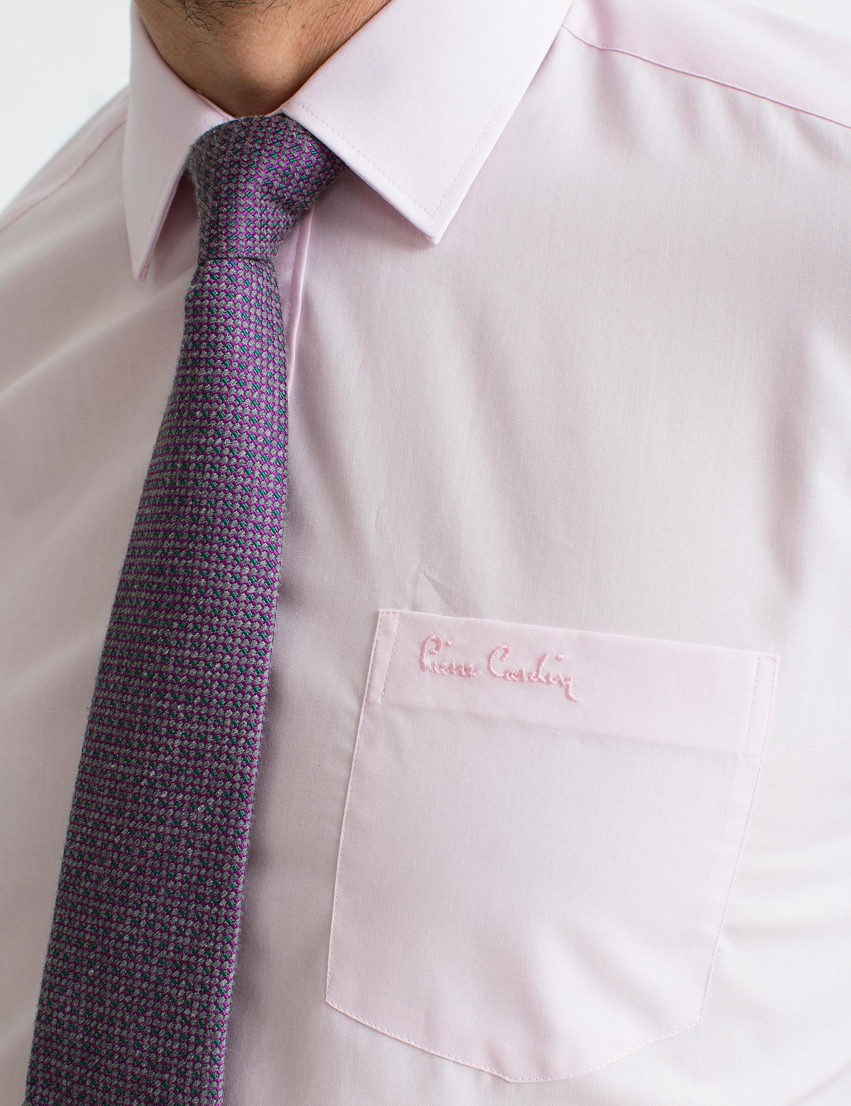 Pembe Regular Fit Basic Gömlek