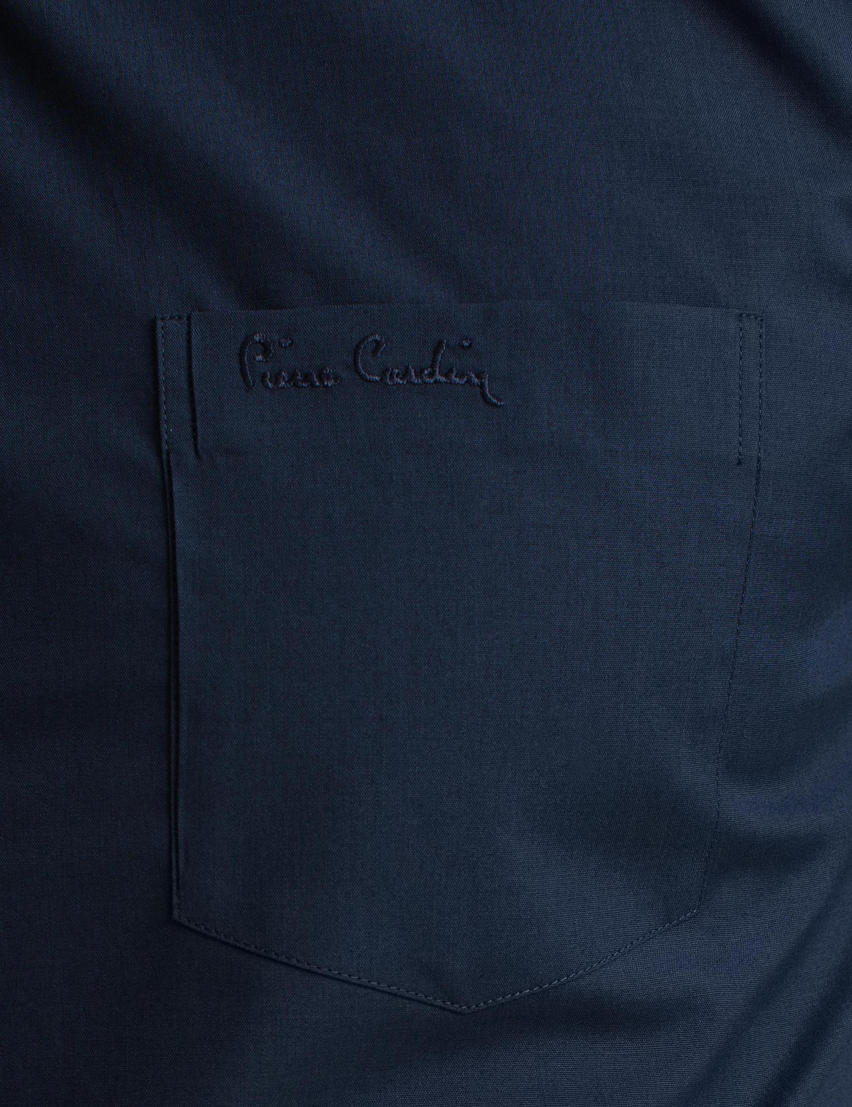 Lacivert Regular Fit Uzun Kollu Basic Gömlek