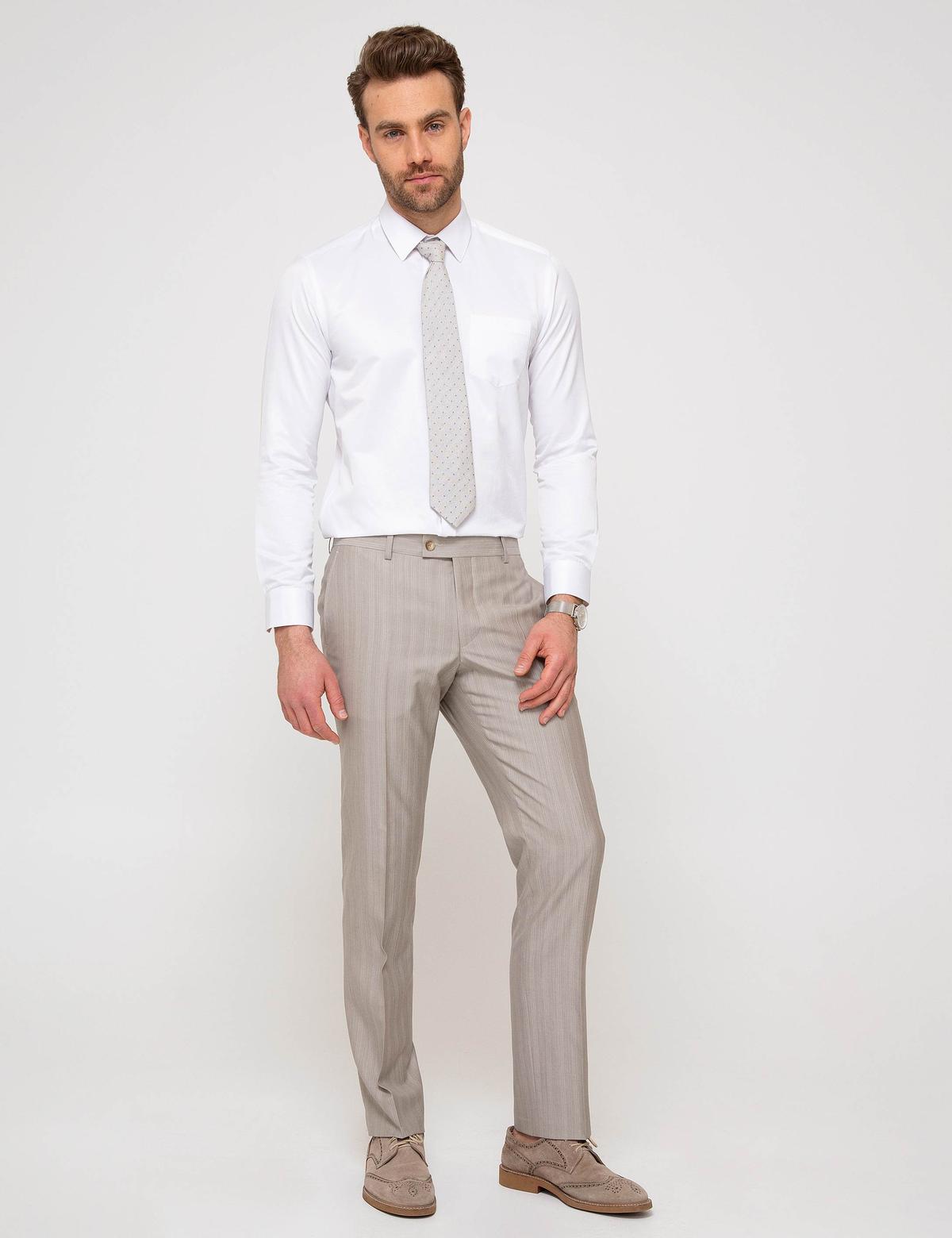 Beyaz Regular Fit Basic Gömlek - 50189516007