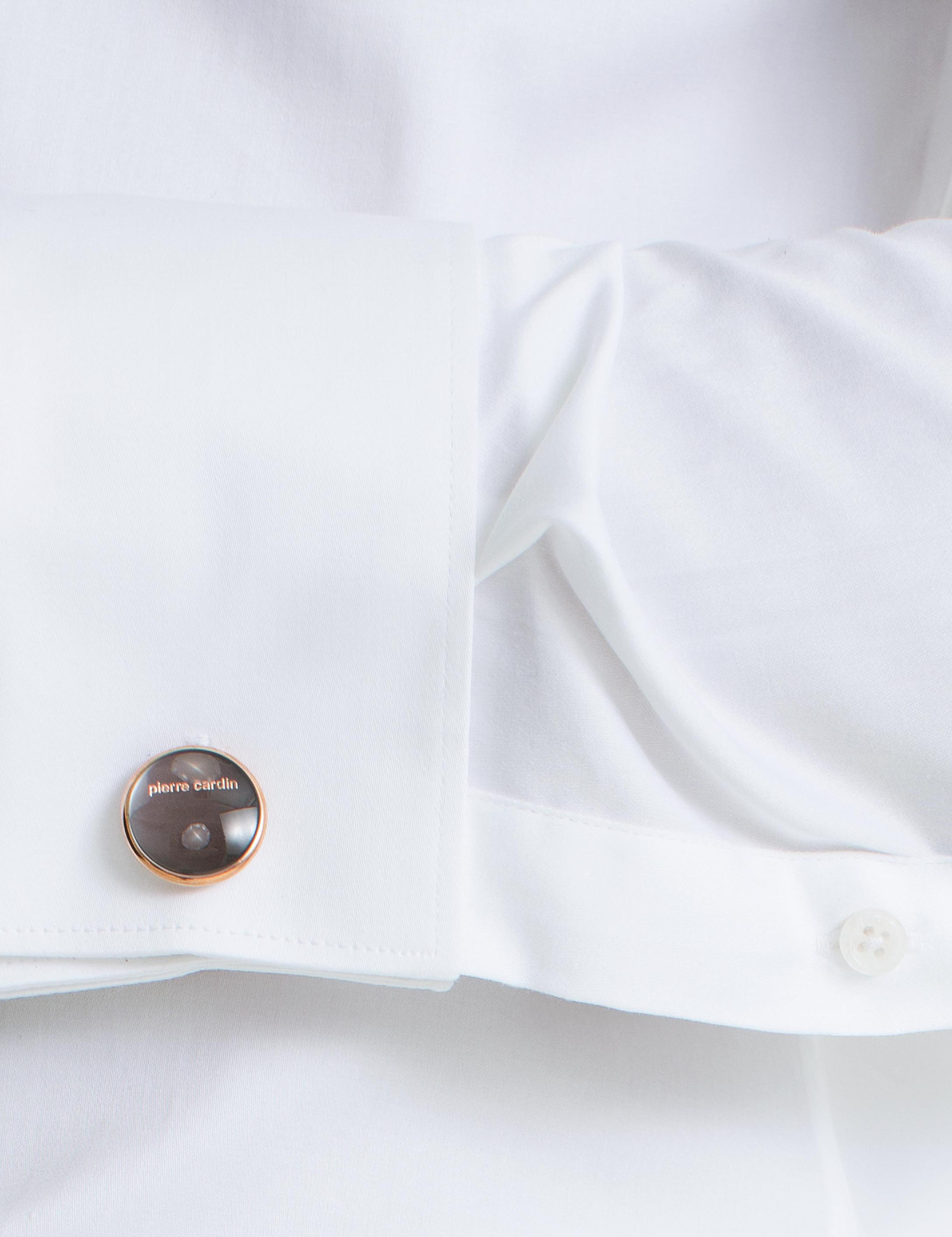 Beyaz Slim Fit Uzun Kollu Basic Gömlek