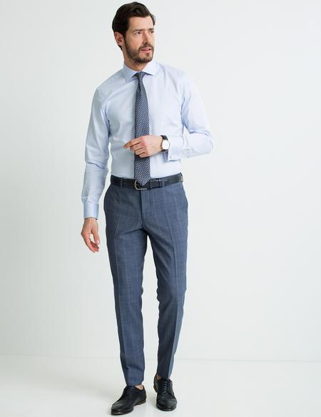 Açık Mavi Slim Fit Basic Gömlek - 50189521019