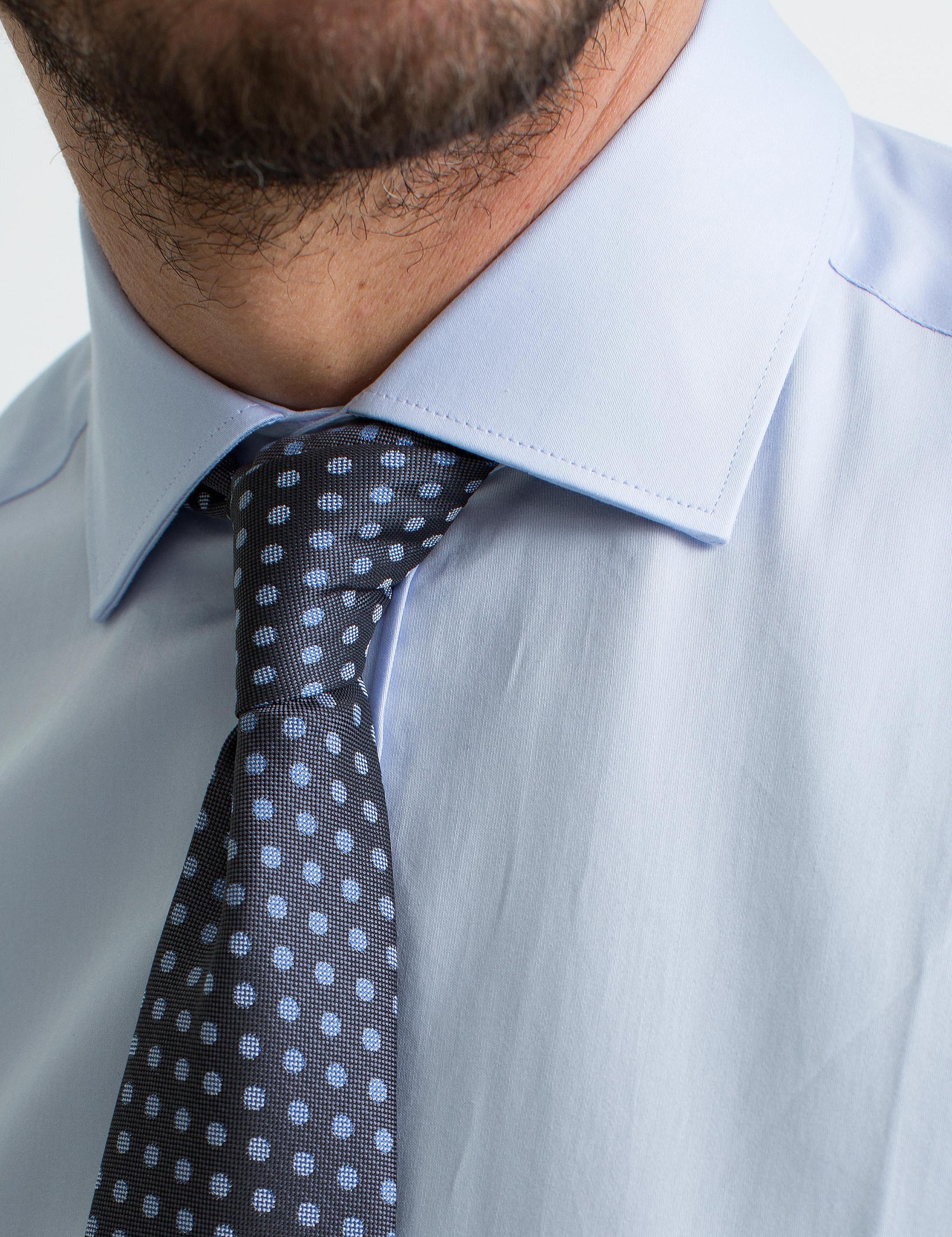 Açık Mavi Slim Fit Basic Gömlek