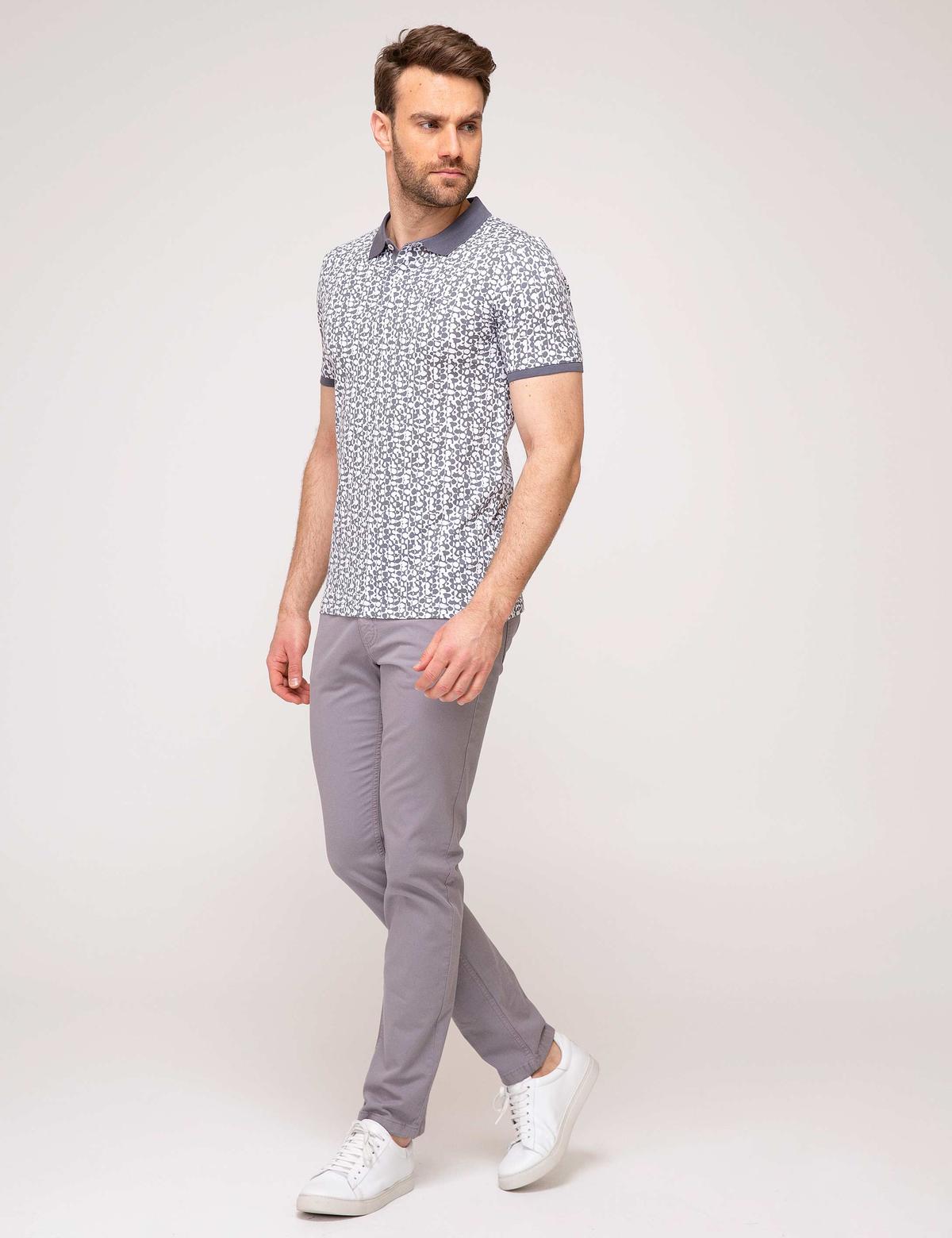 Gri Slim Fit Chino Pantolon - 50193310021