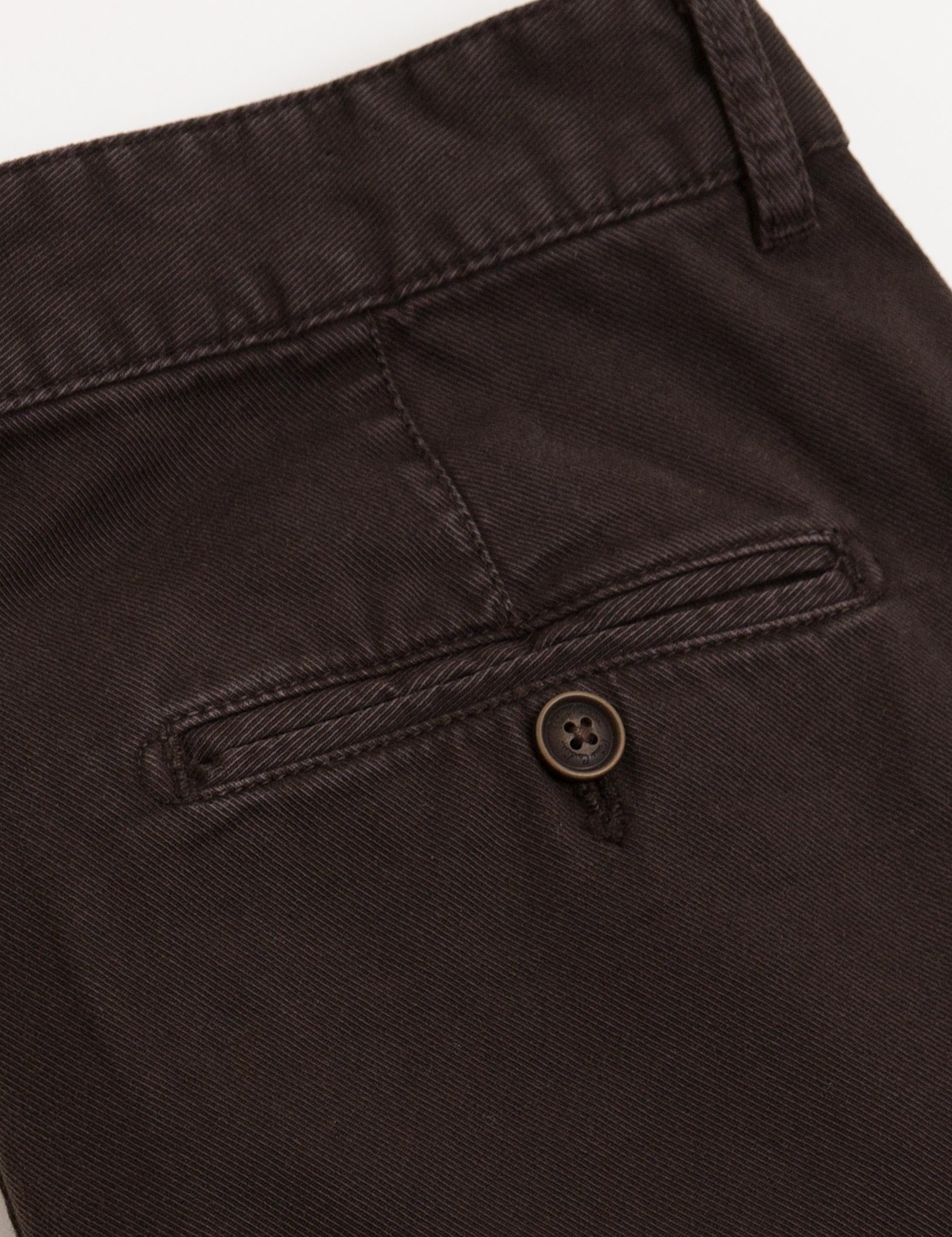 Kahverengi Slim Fit Chino Pantolon - Image 2