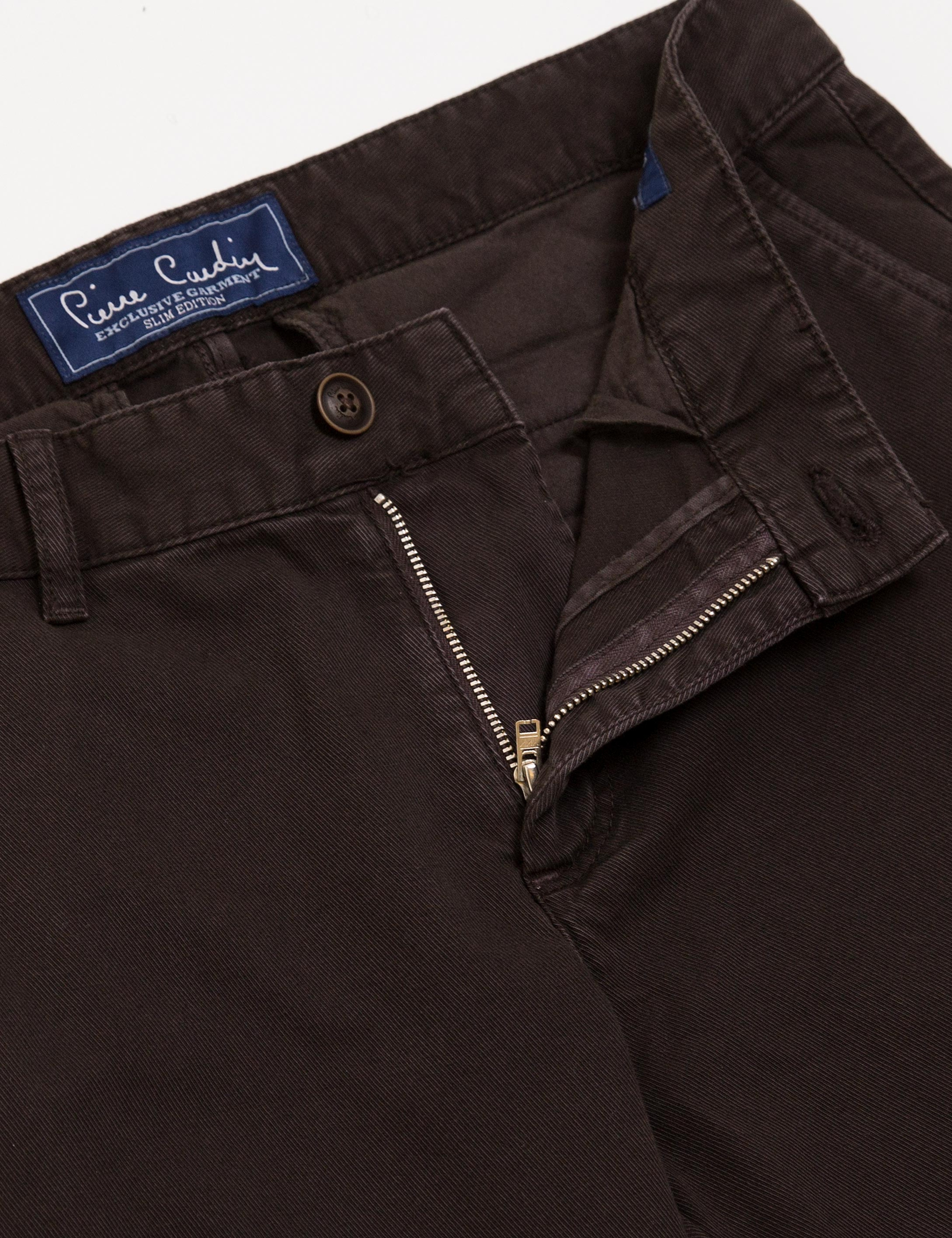 Kahverengi Slim Fit Chino Pantolon