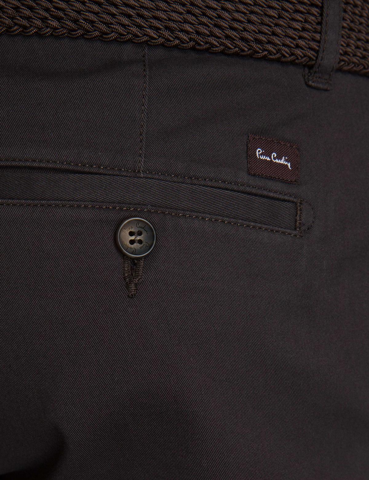 Kahverengi Slim Fit Kanvas Pantolon - 50193367021