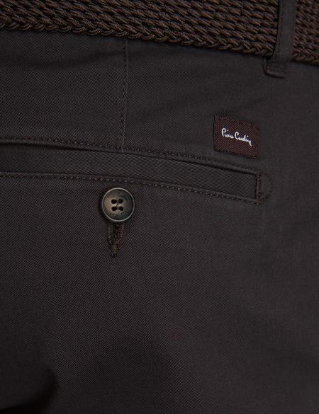 Kahverengi Slim Fit Kanvas Pantolon - 50193367021