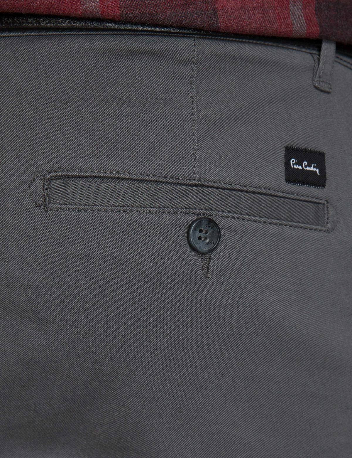 Antrasit Slim Fit Kanvas Pantolon - 50193367066