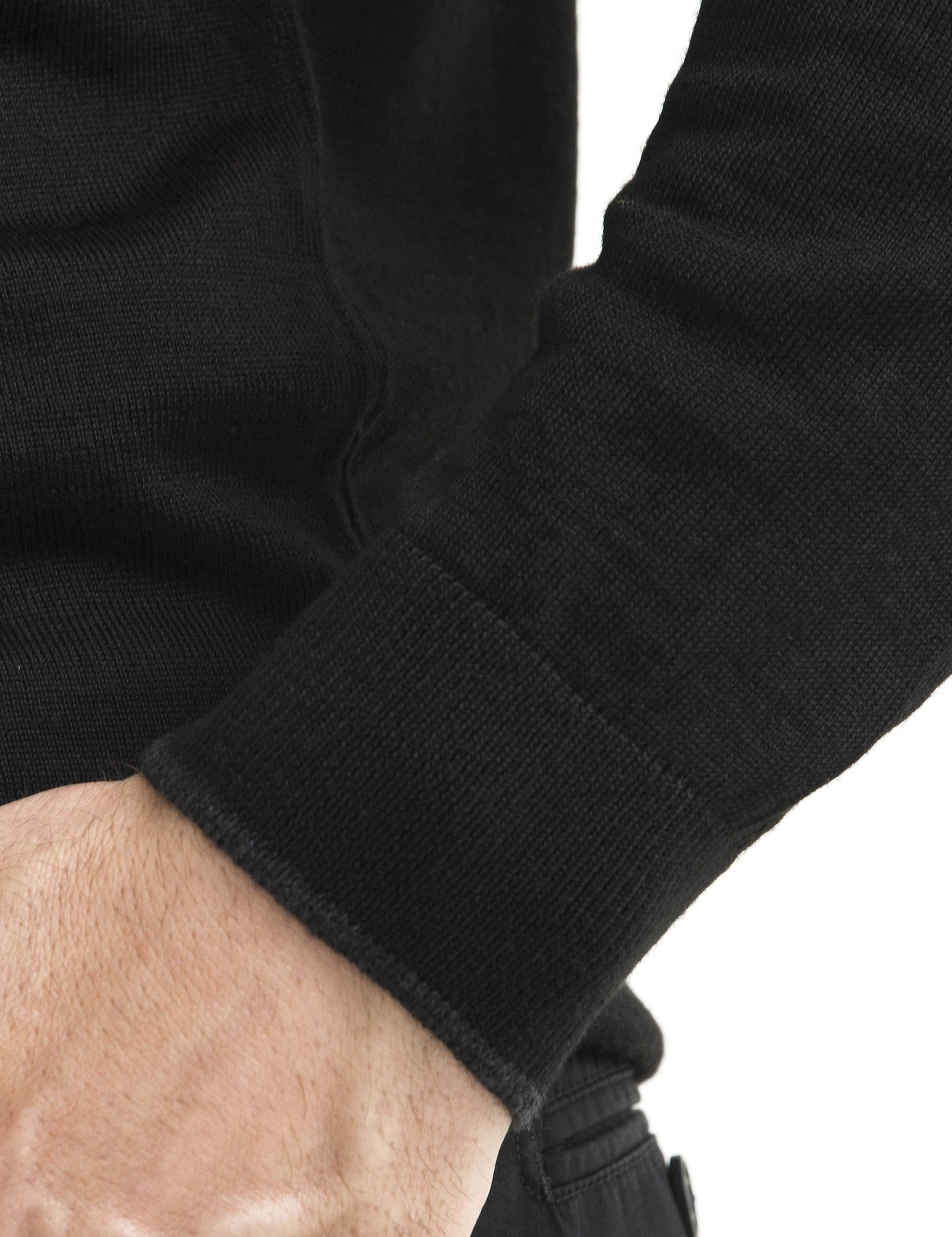 Siyah Slim Fit Basic Triko Kazak