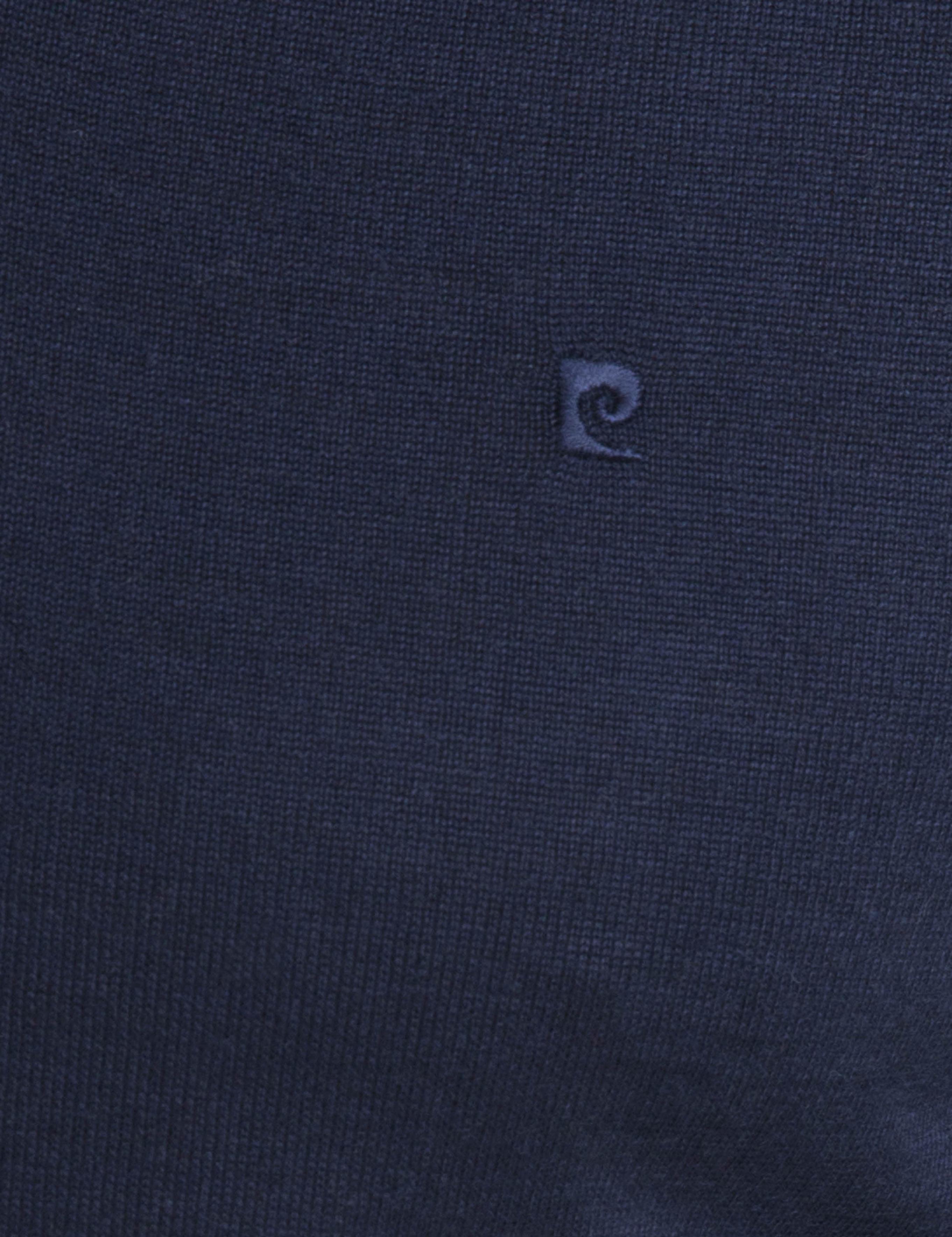 Lacivert Slim Fit Basic Triko Kazak