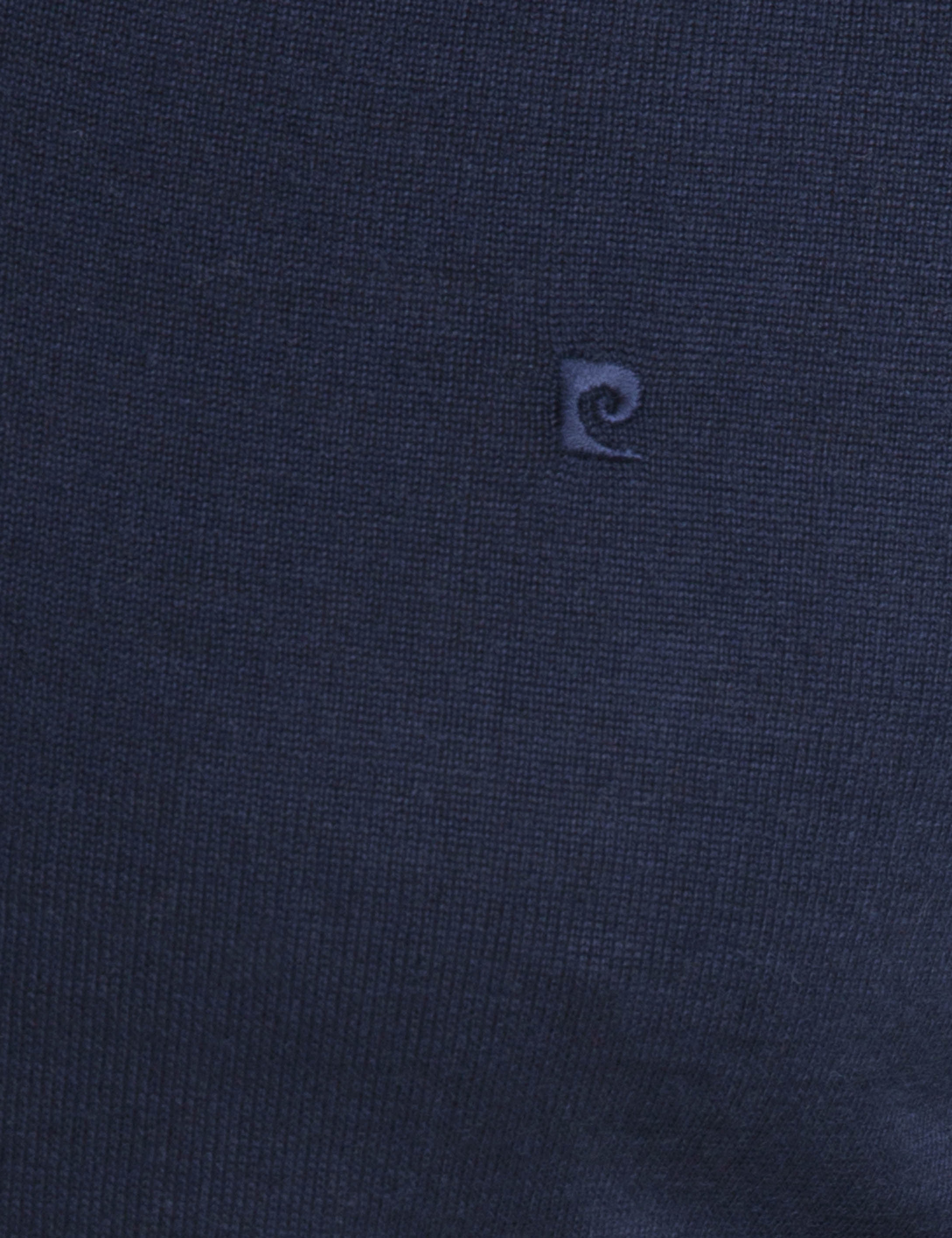 Lacivert Slim Fit Basic Triko Kazak