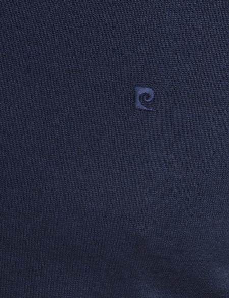 Lacivert Slim Fit Basic Triko Kazak - 50193441011