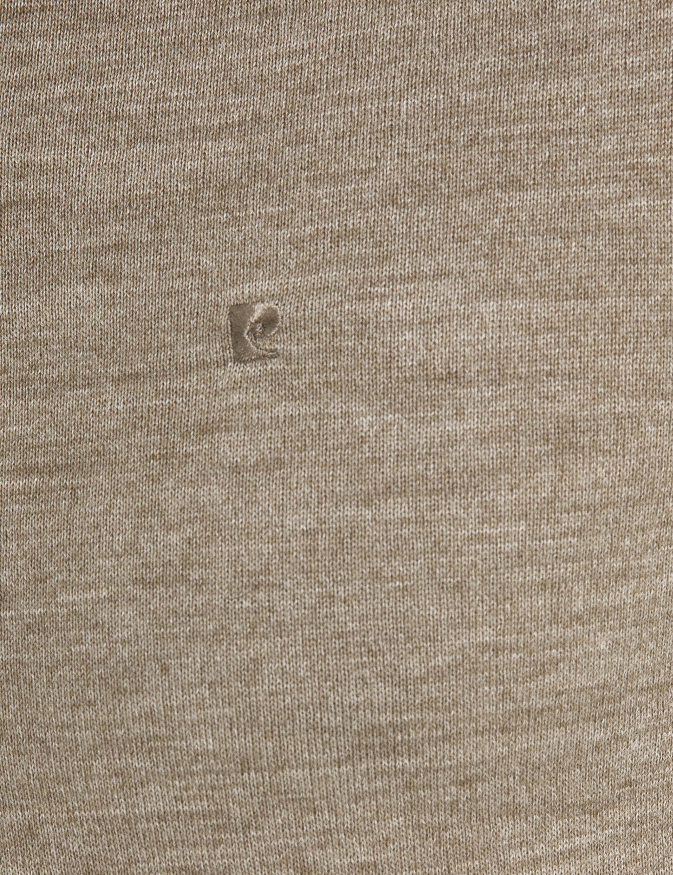 Bej Slim Fit Basic Triko Kazak