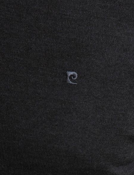 Antrasit Melanj Slim Fit Basic Kazak - 50193441064