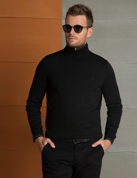 Siyah Triko Kazak - 50193444001