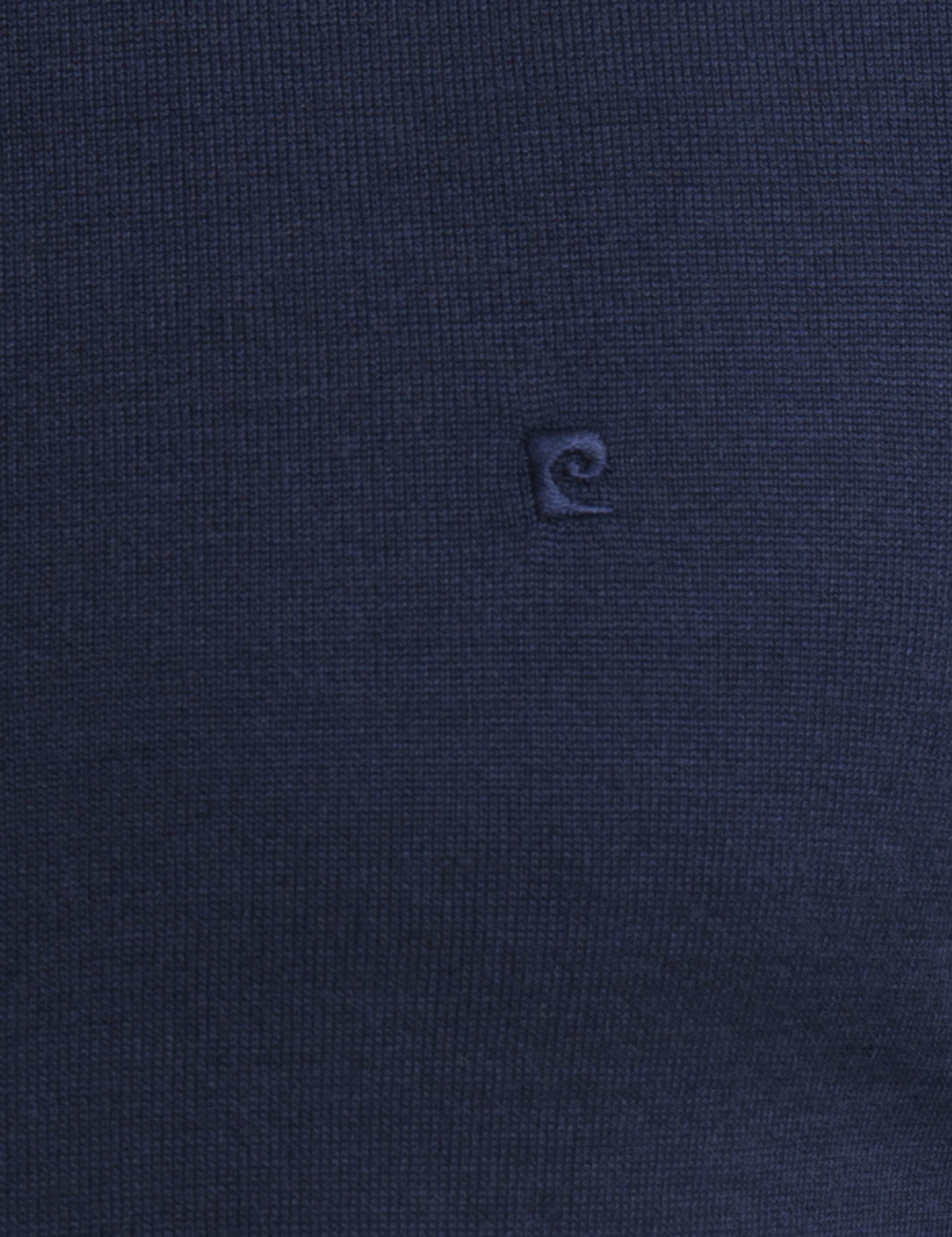 Lacivert Slim Fit Yarım Balıkçı Yaka Yün Karışımlı Basic Triko Kazak - Image 3