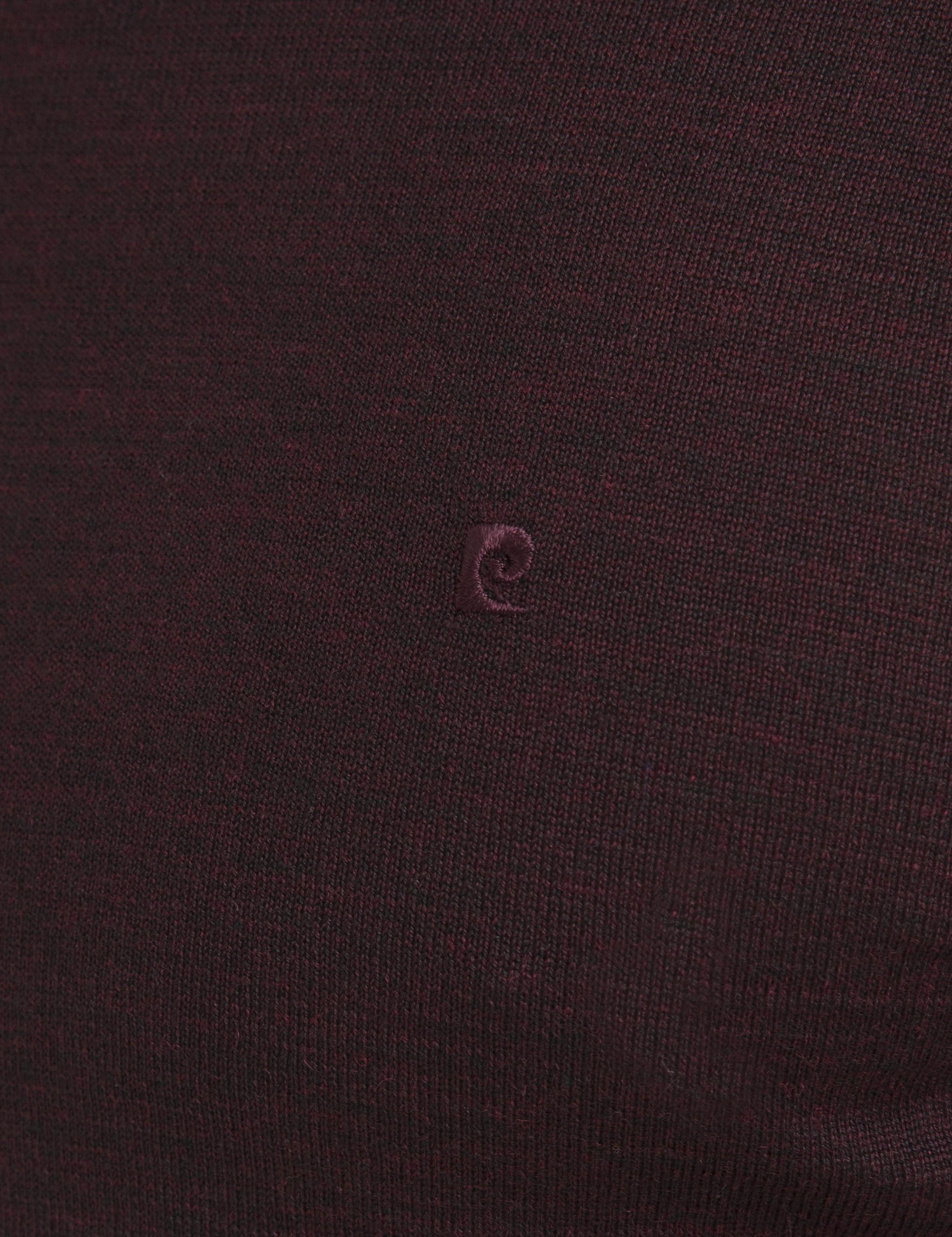 Bordo Slim Fit Basic Triko Kazak